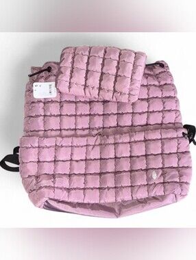 💜💗NWT Free People FP Movement puffer quilted backpack in Mauve💜💗